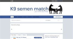 Desktop Screenshot of k9semenmatch.com